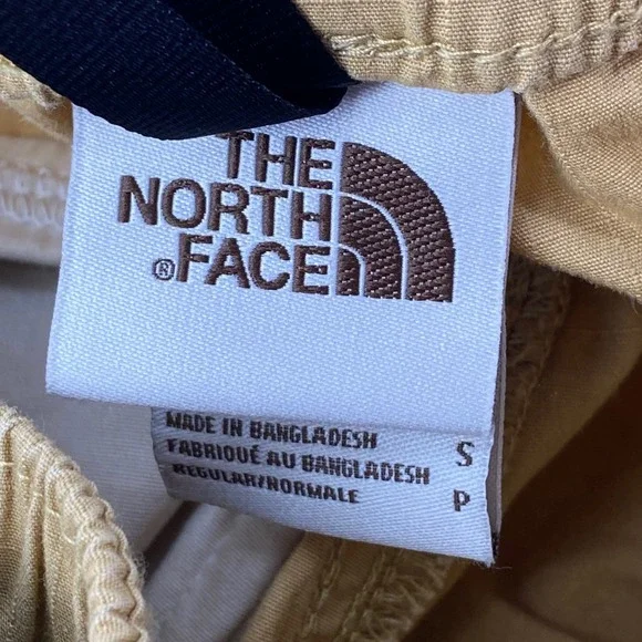 The North Face Mens Small Mustard Yellow Ripstop Cargo Hiking Shorts Belted - Picture 5 of 8